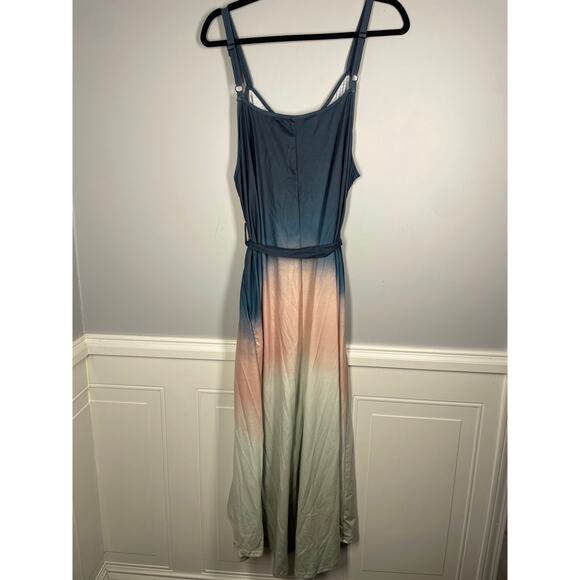NWT, BloomChic, Size 18/20, Ombre Blue, Pink, & Gray Maxi Dress, Sleeveless - Picture 5 of 6